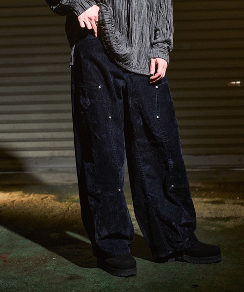 CASPER JOHN(キャスパージョン)の「Flocked denim double knee pants CASPER JOHN(キャスパージョン)の「Flocked denim double knee pants