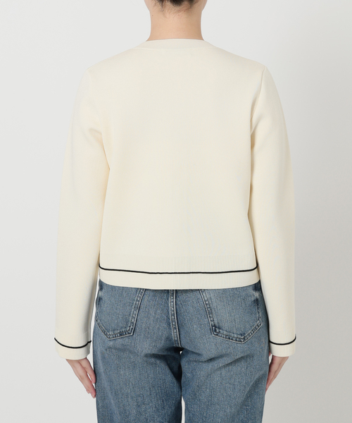 La TOTALITE（ラトータリテ）の「【洗える】ウォッシャブルスムースニットカーディガン（カーディガン/ボレロ・レディース・ブルー/ホワイト/ブラウン・FREE）」の11枚目の写真