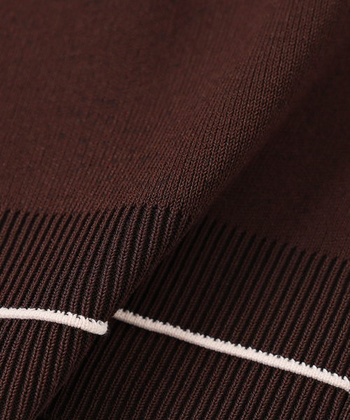 La TOTALITE（ラトータリテ）の「【洗える】ウォッシャブルスムースニットカーディガン（カーディガン/ボレロ・レディース・ブルー/ホワイト/ブラウン・FREE）」の20枚目の写真