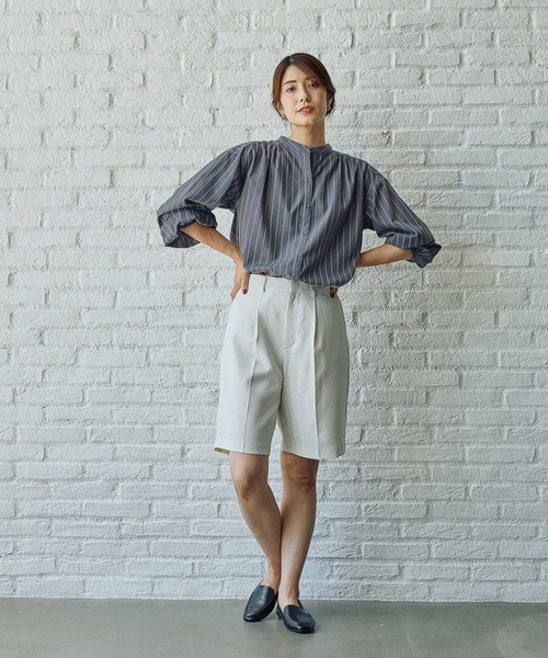 FOUND GOOD（ファウンドグッド）の「ガラスキッパーシャツ/LS（シャツ/ブラウス・レディース・アイボリー/ブラウン系5/グレー系8・L/M/S）」の12枚目の写真