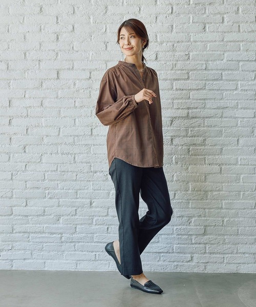 FOUND GOOD（ファウンドグッド）の「ガラスキッパーシャツ/LS（シャツ/ブラウス・レディース・アイボリー/ブラウン系5/グレー系8・L/M/S）」の16枚目の写真