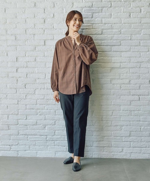 FOUND GOOD（ファウンドグッド）の「ガラスキッパーシャツ/LS（シャツ/ブラウス・レディース・アイボリー/ブラウン系5/グレー系8・L/M/S）」の17枚目の写真