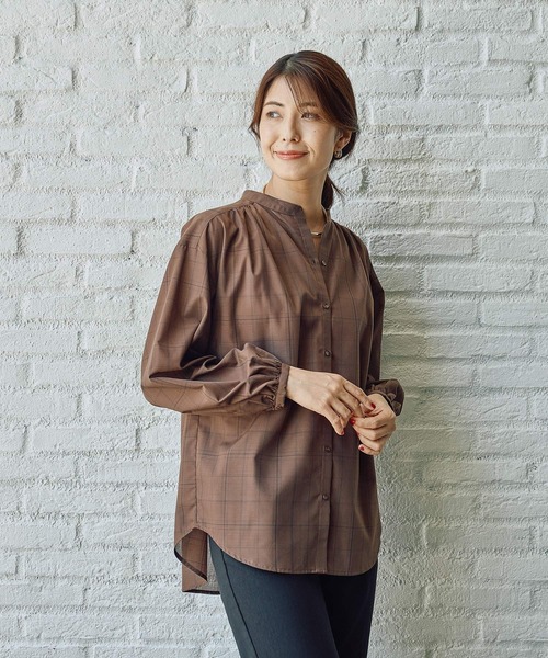 FOUND GOOD（ファウンドグッド）の「ガラスキッパーシャツ/LS（シャツ/ブラウス・レディース・アイボリー/ブラウン系5/グレー系8・L/M/S）」の19枚目の写真