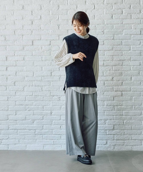 FOUND GOOD（ファウンドグッド）の「ガラスキッパーシャツ/LS（シャツ/ブラウス・レディース・アイボリー/ブラウン系5/グレー系8・L/M/S）」の21枚目の写真