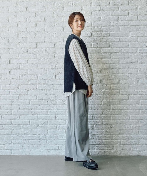 FOUND GOOD（ファウンドグッド）の「ガラスキッパーシャツ/LS（シャツ/ブラウス・レディース・アイボリー/ブラウン系5/グレー系8・L/M/S）」の22枚目の写真