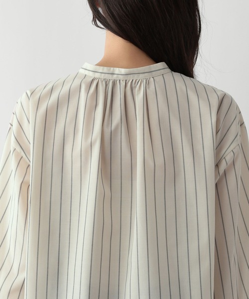 FOUND GOOD（ファウンドグッド）の「ガラスキッパーシャツ/LS（シャツ/ブラウス・レディース・アイボリー/ブラウン系5/グレー系8・L/M/S）」の7枚目の写真