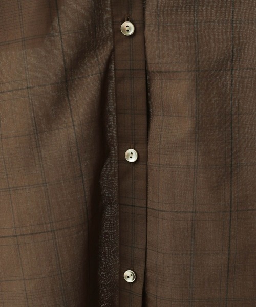 FOUND GOOD（ファウンドグッド）の「ガラスキッパーシャツ/LS（シャツ/ブラウス・レディース・アイボリー/ブラウン系5/グレー系8・L/M/S）」の9枚目の写真