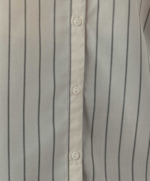 FOUND GOOD（ファウンドグッド）の「ガラスキッパーシャツ/LS（シャツ/ブラウス・レディース・アイボリー/ブラウン系5/グレー系8・L/M/S）」の10枚目の写真