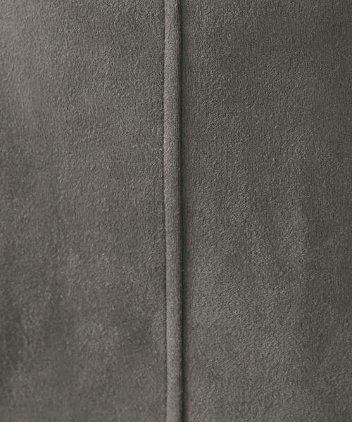 OPAQUE.CLIP（オペークドットクリップ）の「スエードライクナロースカート【洗濯機洗い可】（スカート・レディース・ダークグレー/キャメル・42/40/38）」の6枚目の写真