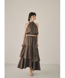 NOTREemor（ノートルエモア）の「random tiered check skirt（スカート）」