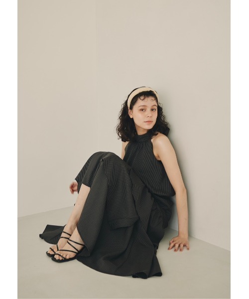 NOTREemor（ノートルエモア）の「random tiered check skirt（スカート・レディース・ブルー/ブラック・FREE）」の13枚目の写真