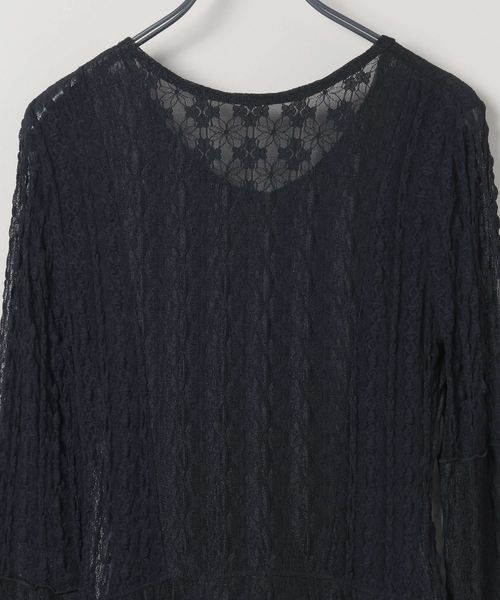 JEANASIS（ジーナシス）の「イレヘムレースミニワンピース/591134（ワンピース・レディース・オフホワイト/ブラック・FREE）」の8枚目の写真