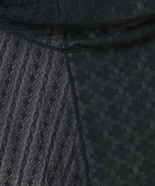 JEANASIS（ジーナシス）の「イレヘムレースミニワンピース/591134（ワンピース・レディース・オフホワイト/ブラック・FREE）」の9枚目の写真