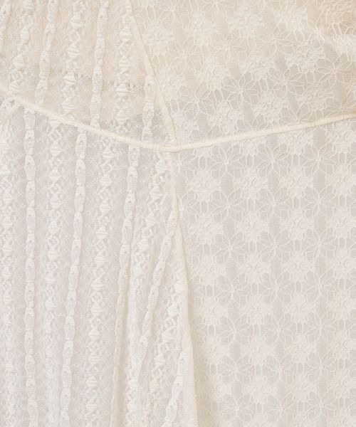 JEANASIS（ジーナシス）の「イレヘムレースミニワンピース/591134（ワンピース・レディース・オフホワイト/ブラック・FREE）」の10枚目の写真