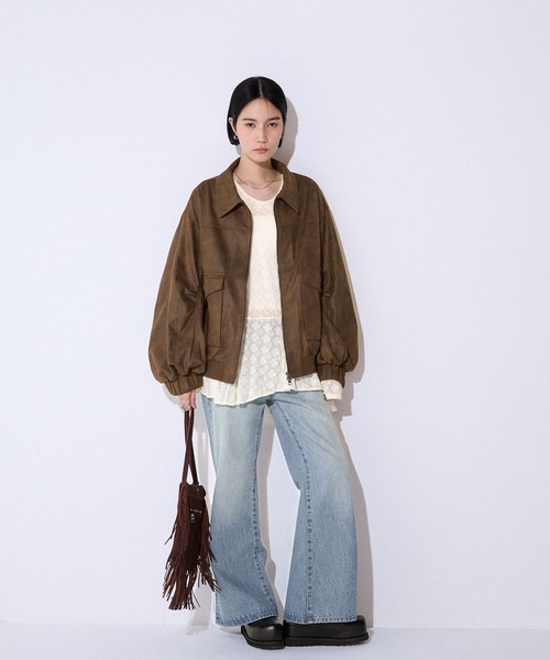 JEANASIS（ジーナシス）の「イレヘムレースミニワンピース/591134（ワンピース・レディース・オフホワイト/ブラック・FREE）」の18枚目の写真