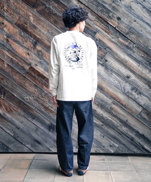 ragged mountain(ラギットマウンテン)の「【RAGGED MOUNTAIN:ラギットマウンテン】バックプリントロンT(Tシャツ/カットソー・メンズ・ネイビー/ホワイト/ブラウン/ブラック・MEDIUM/LARGE/X-LARGE)」の16枚目の写真