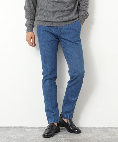 NOLLEY’S（ノーリーズ）の「12ozムラ糸ストレッチデニムスリムフィットPT 25AW（デニムパンツ・メンズ・インディゴブルー/ブラック/ブルー・S/M/L/XL/XXL）」の3枚目の写真