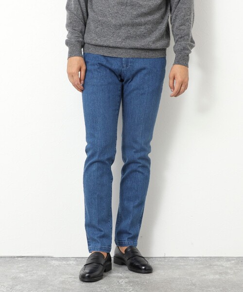 NOLLEY’S（ノーリーズ）の「12ozムラ糸ストレッチデニムスリムフィットPT 25AW（デニムパンツ・メンズ・インディゴブルー/ブラック/ブルー・S/M/L/XL/XXL）」の18枚目の写真