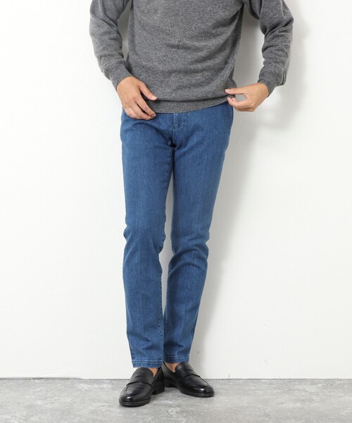 NOLLEY’S（ノーリーズ）の「12ozムラ糸ストレッチデニムスリムフィットPT 25AW（デニムパンツ・メンズ・インディゴブルー/ブラック/ブルー・S/M/L/XL/XXL）」の4枚目の写真