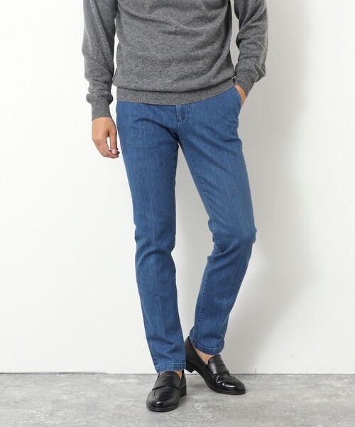 NOLLEY’S（ノーリーズ）の「12ozムラ糸ストレッチデニムスリムフィットPT 25AW（デニムパンツ・メンズ・インディゴブルー/ブラック/ブルー・S/M/L/XL/XXL）」の5枚目の写真
