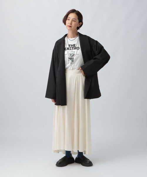 LEPSIM(レプシィム)の「フィブリルフレアスカート 582391(スカート・レディース・ブラック/ブラウン/アイボリー・FREE)」の7枚目の写真