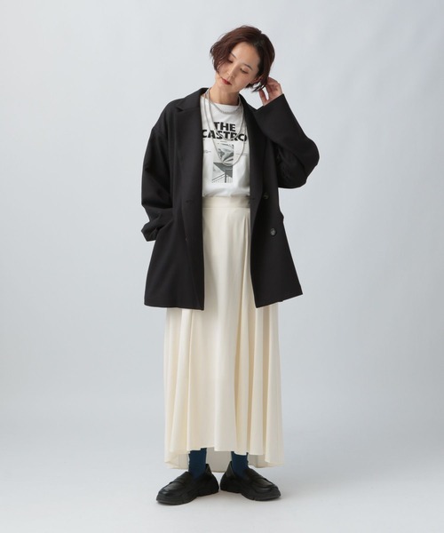 LEPSIM(レプシィム)の「フィブリルフレアスカート 582391(スカート・レディース・ブラック/ブラウン/アイボリー・FREE)」の8枚目の写真