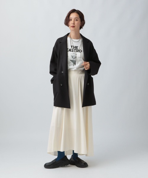 LEPSIM(レプシィム)の「フィブリルフレアスカート 582391(スカート・レディース・ブラック/ブラウン/アイボリー・FREE)」の9枚目の写真