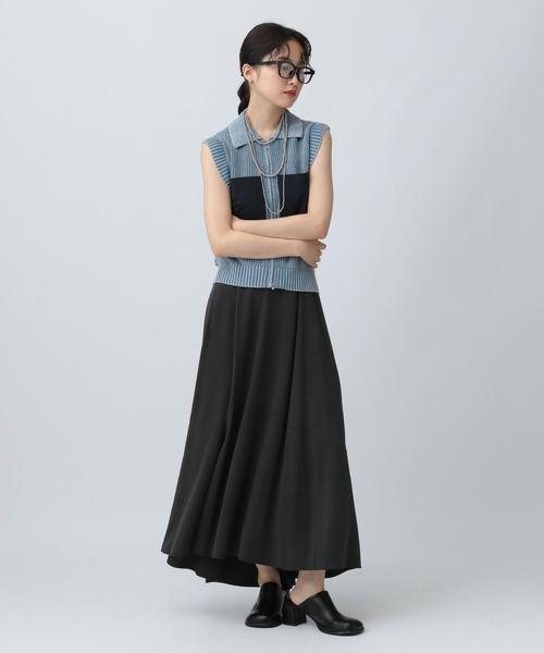 LEPSIM(レプシィム)の「フィブリルフレアスカート 582391(スカート・レディース・ブラック/ブラウン/アイボリー・FREE)」の13枚目の写真