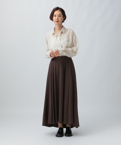 LEPSIM(レプシィム)の「フィブリルフレアスカート 582391(スカート・レディース・ブラック/ブラウン/アイボリー・FREE)」の20枚目の写真