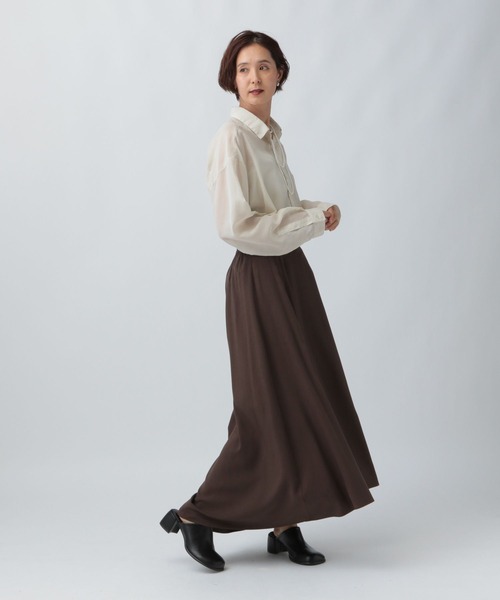 LEPSIM(レプシィム)の「フィブリルフレアスカート 582391(スカート・レディース・ブラック/ブラウン/アイボリー・FREE)」の21枚目の写真