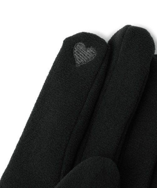 ROPE' PICNIC(ロペピクニック)の「パールジャージスマホタッチグローブ(手袋・レディース・ピンク/ブラック/キナリ・FREE)」の5枚目の写真