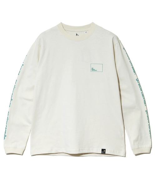 go slow caravan(ゴースローキャラバン)の「USA/C スクエアLOGO バックプリント ロングスリーブ TEE(Tシャツ/カットソー・メンズ・アイボリー/ブラック系その他2/ブルーグリーン/ホワイト/ラベンダー・MEDIUM/LARGE/X-LARGE)」の14枚目の写真