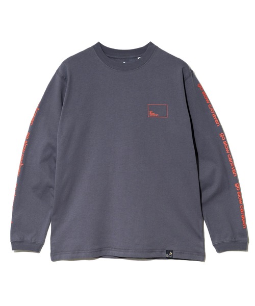 go slow caravan(ゴースローキャラバン)の「USA/C スクエアLOGO バックプリント ロングスリーブ TEE(Tシャツ/カットソー・メンズ・アイボリー/ブラック系その他2/ブルーグリーン/ホワイト/ラベンダー・MEDIUM/LARGE/X-LARGE)」の9枚目の写真