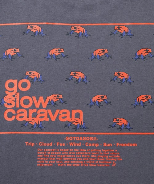go slow caravan(ゴースローキャラバン)の「USA/C スクエアLOGO バックプリント ロングスリーブ TEE(Tシャツ/カットソー・メンズ・アイボリー/ブラック系その他2/ブルーグリーン/ホワイト/ラベンダー・MEDIUM/LARGE/X-LARGE)」の11枚目の写真