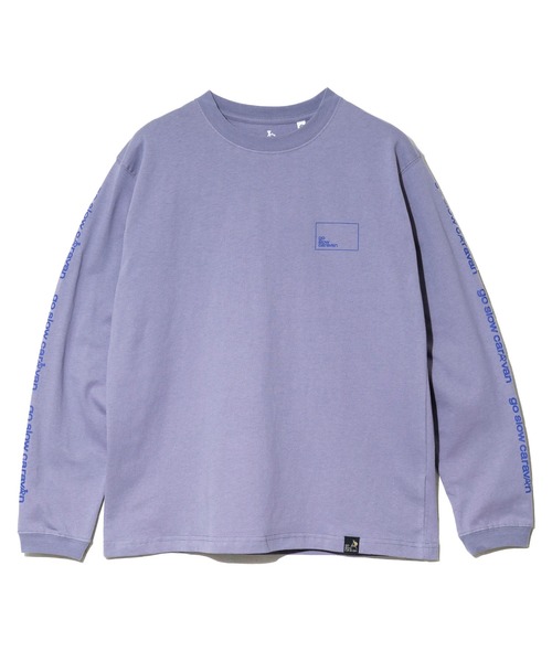 go slow caravan(ゴースローキャラバン)の「USA/C スクエアLOGO バックプリント ロングスリーブ TEE(Tシャツ/カットソー・メンズ・アイボリー/ブラック系その他2/ブルーグリーン/ホワイト/ラベンダー・MEDIUM/LARGE/X-LARGE)」の22枚目の写真