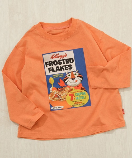 F.O.KIDS（エフオーキッズ）の「F.O.KIDS/エフオーキッズ ケロッグ 長袖Tシャツ（Tシャツ/カットソー・キッズ・パープル/オレンジ/グリーン/キナリ・130/140/150/160）」の16枚目の写真