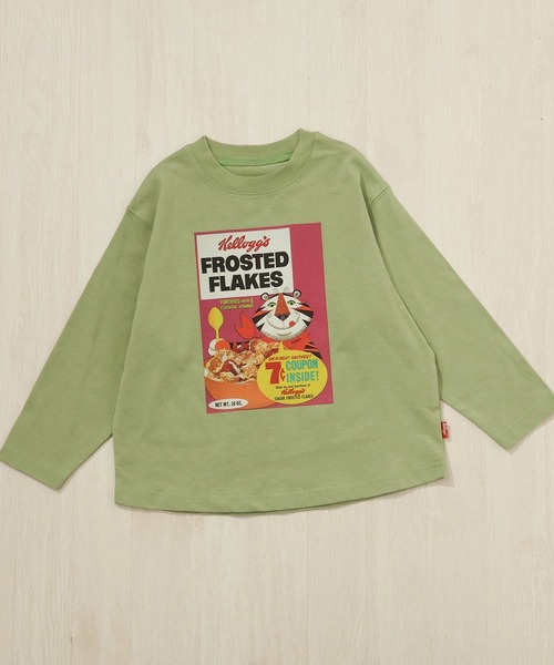 F.O.KIDS（エフオーキッズ）の「F.O.KIDS/エフオーキッズ ケロッグ 長袖Tシャツ（Tシャツ/カットソー・キッズ・パープル/オレンジ/グリーン/キナリ・130/140/150/160）」の7枚目の写真