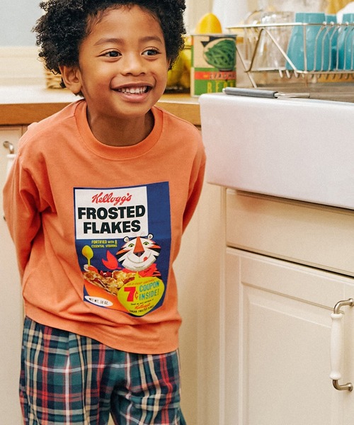 F.O.KIDS（エフオーキッズ）の「F.O.KIDS/エフオーキッズ ケロッグ 長袖Tシャツ（Tシャツ/カットソー・キッズ・パープル/オレンジ/グリーン/キナリ・130/140/150/160）」の17枚目の写真