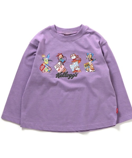 F.O.KIDS（エフオーキッズ）の「F.O.KIDS/エフオーキッズ ケロッグ 長袖Tシャツ（Tシャツ/カットソー・キッズ・パープル/オレンジ/グリーン/キナリ・130/140/150/160）」の9枚目の写真