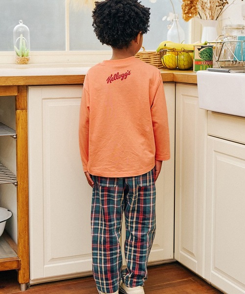 F.O.KIDS（エフオーキッズ）の「F.O.KIDS/エフオーキッズ ケロッグ 長袖Tシャツ（Tシャツ/カットソー・キッズ・パープル/オレンジ/グリーン/キナリ・130/140/150/160）」の19枚目の写真