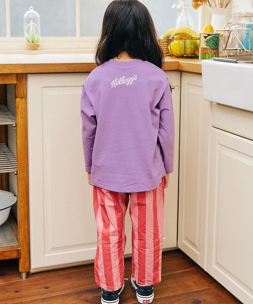 F.O.KIDS（エフオーキッズ）の「F.O.KIDS/エフオーキッズ ケロッグ 長袖Tシャツ（Tシャツ/カットソー・キッズ・パープル/オレンジ/グリーン/キナリ・130/140/150/160）」の14枚目の写真