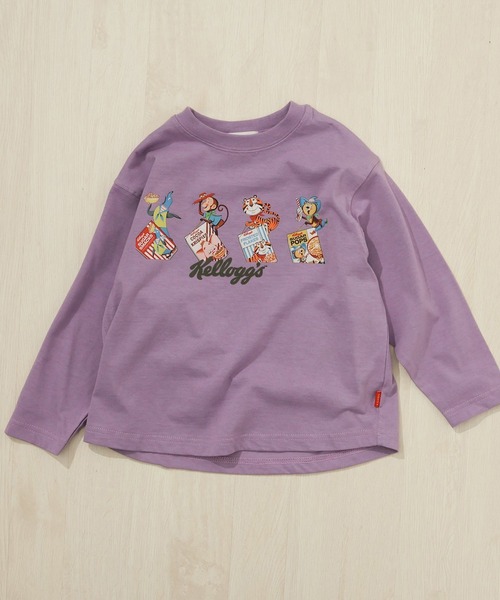 F.O.KIDS（エフオーキッズ）の「F.O.KIDS/エフオーキッズ ケロッグ 長袖Tシャツ（Tシャツ/カットソー・キッズ・パープル/オレンジ/グリーン/キナリ・130/140/150/160）」の11枚目の写真