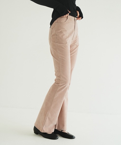 CLANE(クラネ)の「VELVET BELL BOTTOMS(その他パンツ・レディース・ブラック/ブラウン/ピンク・0/2/1)」の1枚目の写真