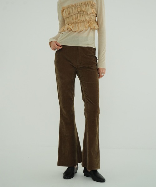 CLANE(クラネ)の「VELVET BELL BOTTOMS(その他パンツ・レディース・ブラック/ブラウン/ピンク・0/2/1)」の15枚目の写真