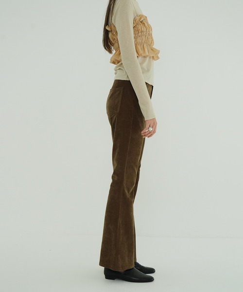 CLANE(クラネ)の「VELVET BELL BOTTOMS(その他パンツ・レディース・ブラック/ブラウン/ピンク・0/2/1)」の16枚目の写真