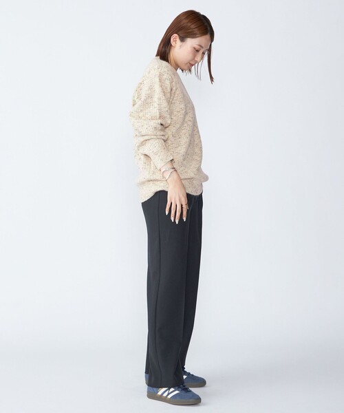 SHIPS（シップス）の「【WEB限定】SHIPS:〈手洗い可能〉カラー ネップ ワッフル クルーネック ニット（ニット/セーター・メンズ・グレー/ナチュラル/ブラック・SMALL/MEDIUM/LARGE/X-LARGE）」の11枚目の写真