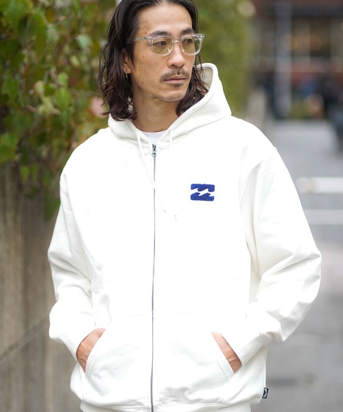 BILLABONG(ビラボン)の「BILLABONG メンズ GROOVY パーカー 【OVER FIT】【2025年秋冬モデル】/ビラボンバックプリントジップアップフーディー・パーカー(パーカー・メンズ・ブルー系その他/ブラック/オフホワイト・MEDIUM/LARGE/X-LARGE)」の4枚目の写真