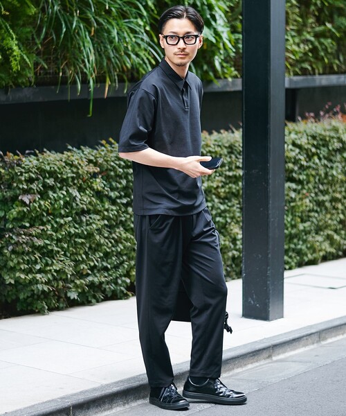 UNITED TOKYO(ユナイテッドトウキョウ)の「【‐6℃/残りわずか】IN DRY アンクルトラウザーズ |吸水速乾・接触冷感・防シワ性・洗濯可・夏服(スラックス・メンズ・ブラック・1/2/3)」の3枚目の写真