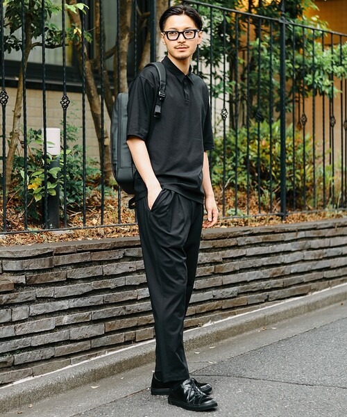 UNITED TOKYO(ユナイテッドトウキョウ)の「【‐6℃/残りわずか】IN DRY アンクルトラウザーズ |吸水速乾・接触冷感・防シワ性・洗濯可・夏服(スラックス・メンズ・ブラック・1/2/3)」の4枚目の写真