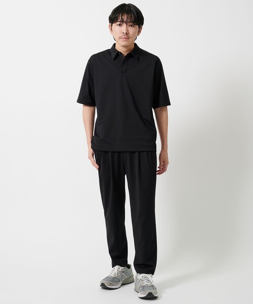 UNITED TOKYO(ユナイテッドトウキョウ)の「【‐6℃/残りわずか】IN DRY アンクルトラウザーズ |吸水速乾・接触冷感・防シワ性・洗濯可・夏服(スラックス・メンズ・ブラック・1/2/3)」の15枚目の写真